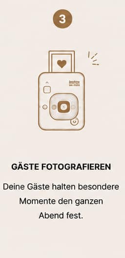 Fotos mit Instax Kamera machen