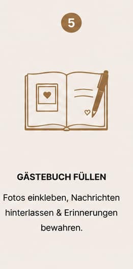 Gästebuch ausfüllen