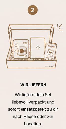 Instax mieten mit ästhetischem Setup